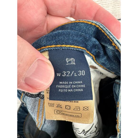 Scotch & Soda Skim Slim Jeans Mens 32x30 Blue Medium Wash Denim AMS Blauw - Picture 9 of 13